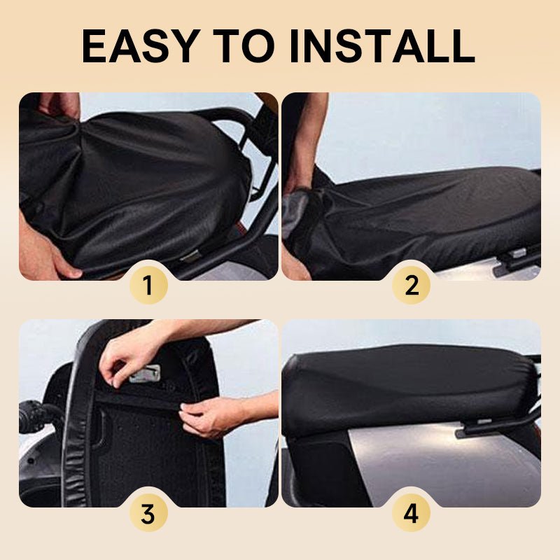 π₯Buy 1 Get 1π₯π΅π§ Waterproof Artificial Leather Seat Cover for Electric Moped - Stylish Protection Buy More Get More Ride with Confidence - Image 7