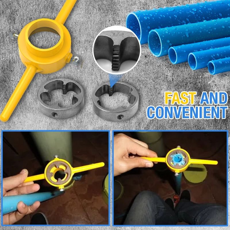 🔥HOT SALE🔥6PCS Plastic Pipe Thread Die Kit - Image 2