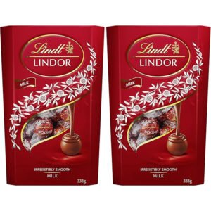 Lindt Lindor Milk Chocolate Truffles Cornet Box 333g (Pack of 2)