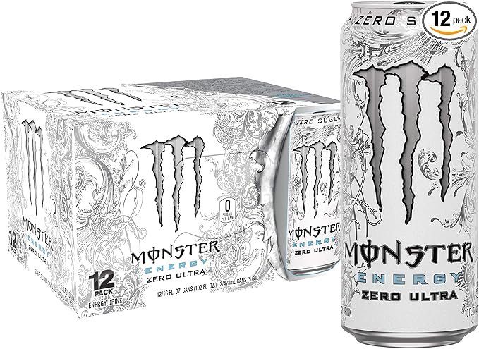 Monster Energy Ultra Paradise, Sugar Free Energy Drink, 16 Ounce (Pack of 12)