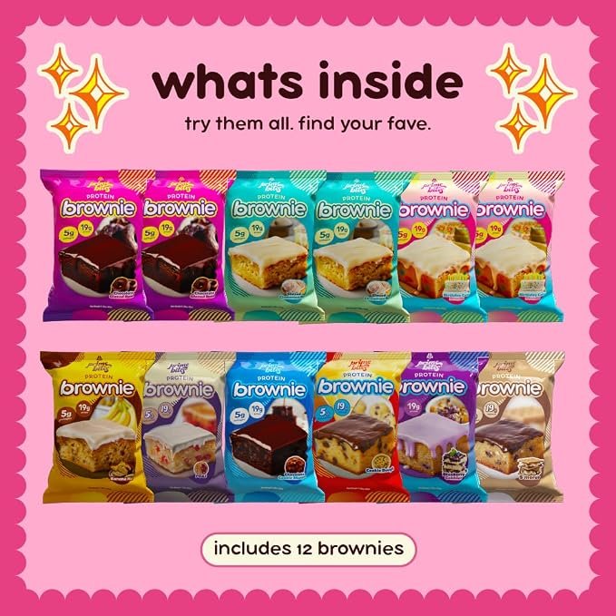Prime Bites High Protein Brownie (12 Per Box, Variety Pack) - Image 2