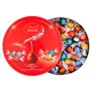 Lindt Lindor Assorted Chocolate Truffles Tin 450g Christmas Chocolate Gift