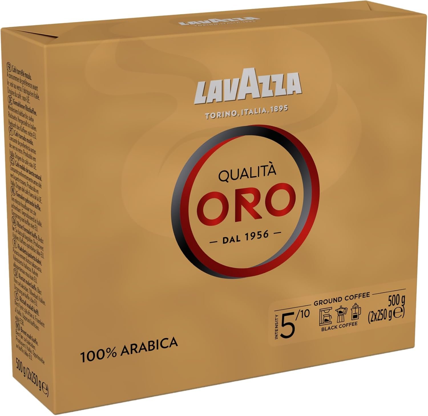 Lavazza, Qualità Oro, Ground Coffee, 1 kg (4 x 250g)