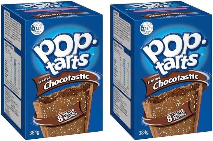 Kellogg's Pop-Tarts Frosted Chocotastic Toaster Pastries 384g, 8 Count (Pack of 1)
