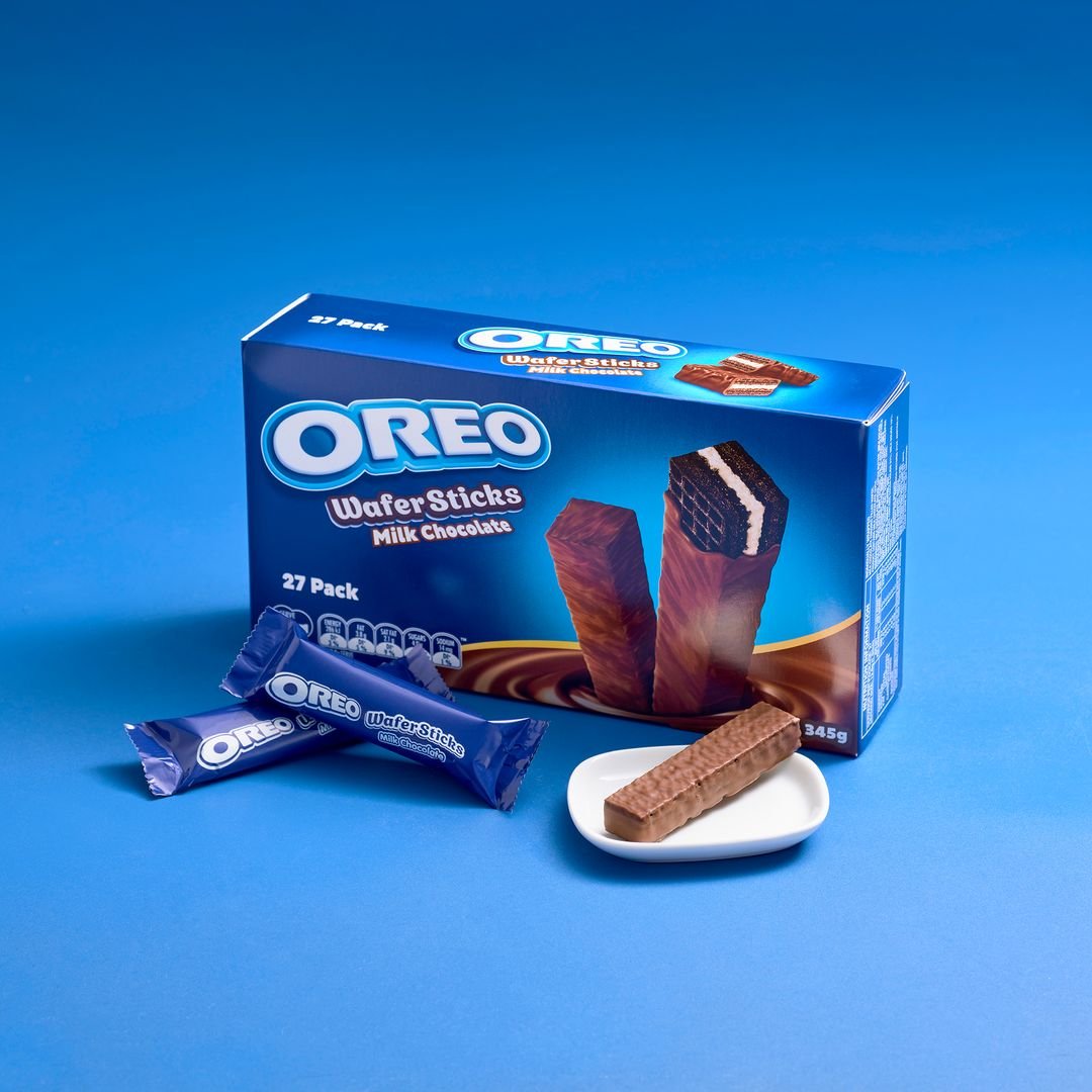Oreo Milk Chocolate Wafer Sticks Cookies 10 Pack | 128g x 3 - Image 2