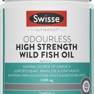 Swisse Ultiboost High Strength Odourless Wild Fish Oil  200 Capsules