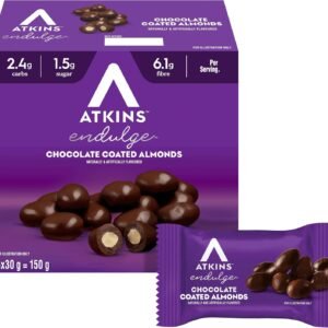 Atkins Chocolate Coated Almonds Endulge 150 g, Pack of 5