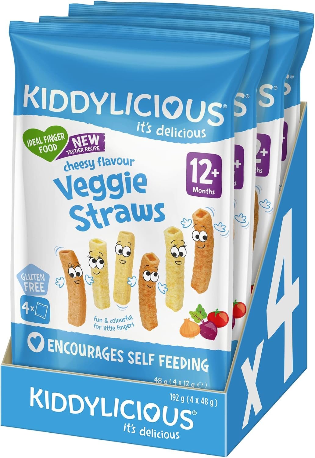 Kiddylicious - Veggie Straws - Delicious Snacks for babies - Suitable for 12+ Months - 12g - Image 4