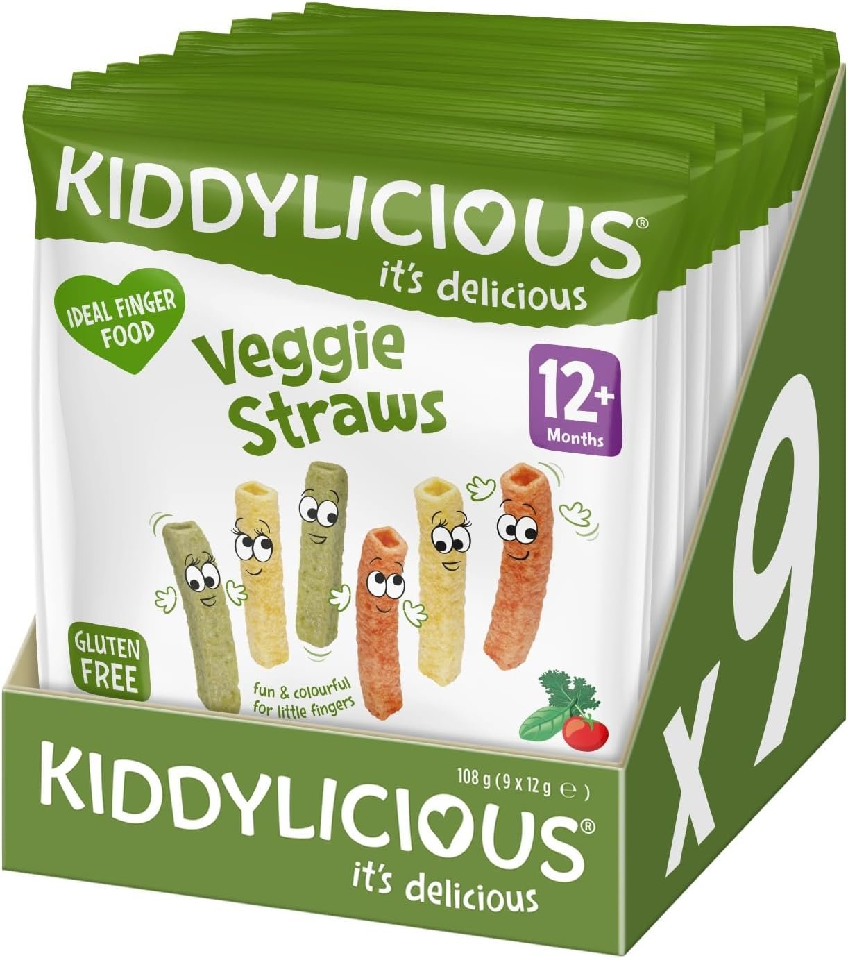 Kiddylicious - Veggie Straws - Delicious Snacks for babies - Suitable for 12+ Months - 12g - Image 3