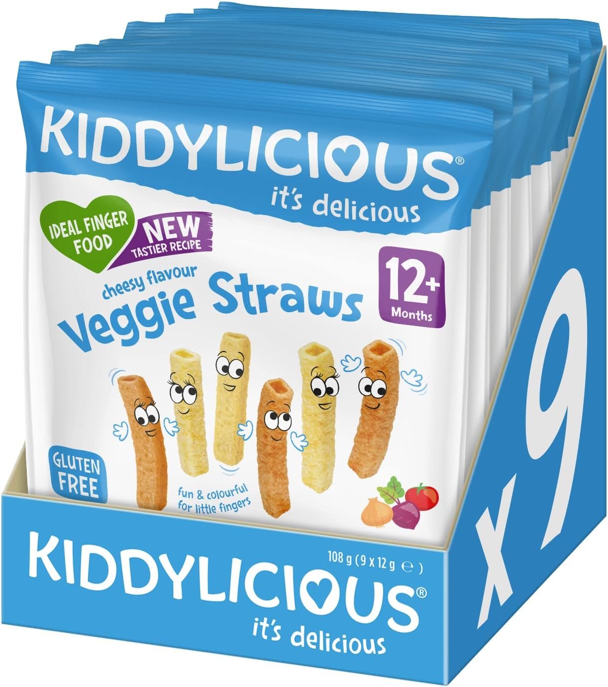 Kiddylicious - Veggie Straws - Delicious Snacks for babies - Suitable for 12+ Months - 12g - Image 2