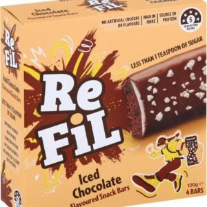 ReFil Dipped Strawberry Snack Bars 4 Pack, 120g