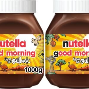 Nutella Hazelnut Chocolate Sweet Spread for Breakfast, 1kg Jar (Pack of 2)