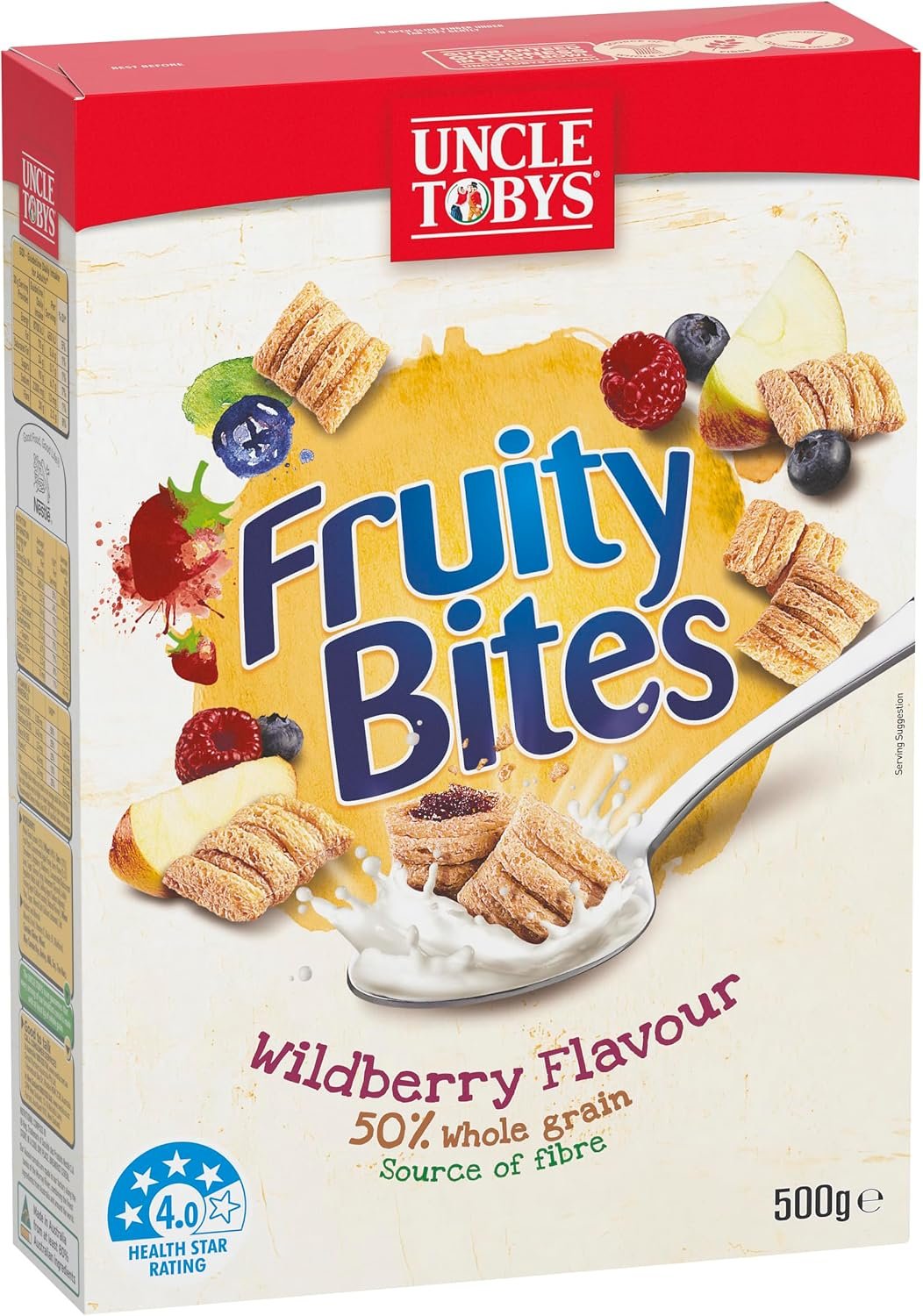 UNCLE TOBYS Fruity Bites Wildberry Breakfast Cereal, 500g (Pack of 3) - Image 2