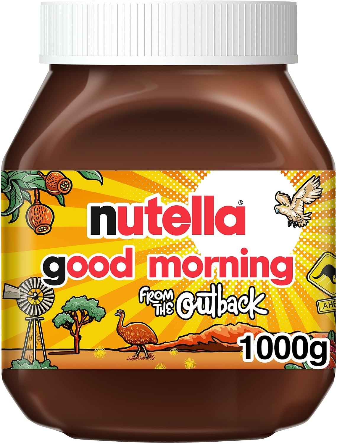 Nutella Hazelnut Chocolate Sweet Spread for Breakfast, 1kg Jar
