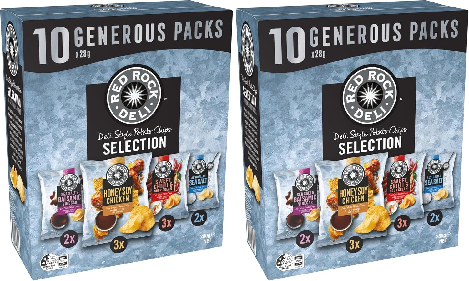 Red Rock Deli Potato Chips Lunchbox Multipack 10 Pack - Image 2