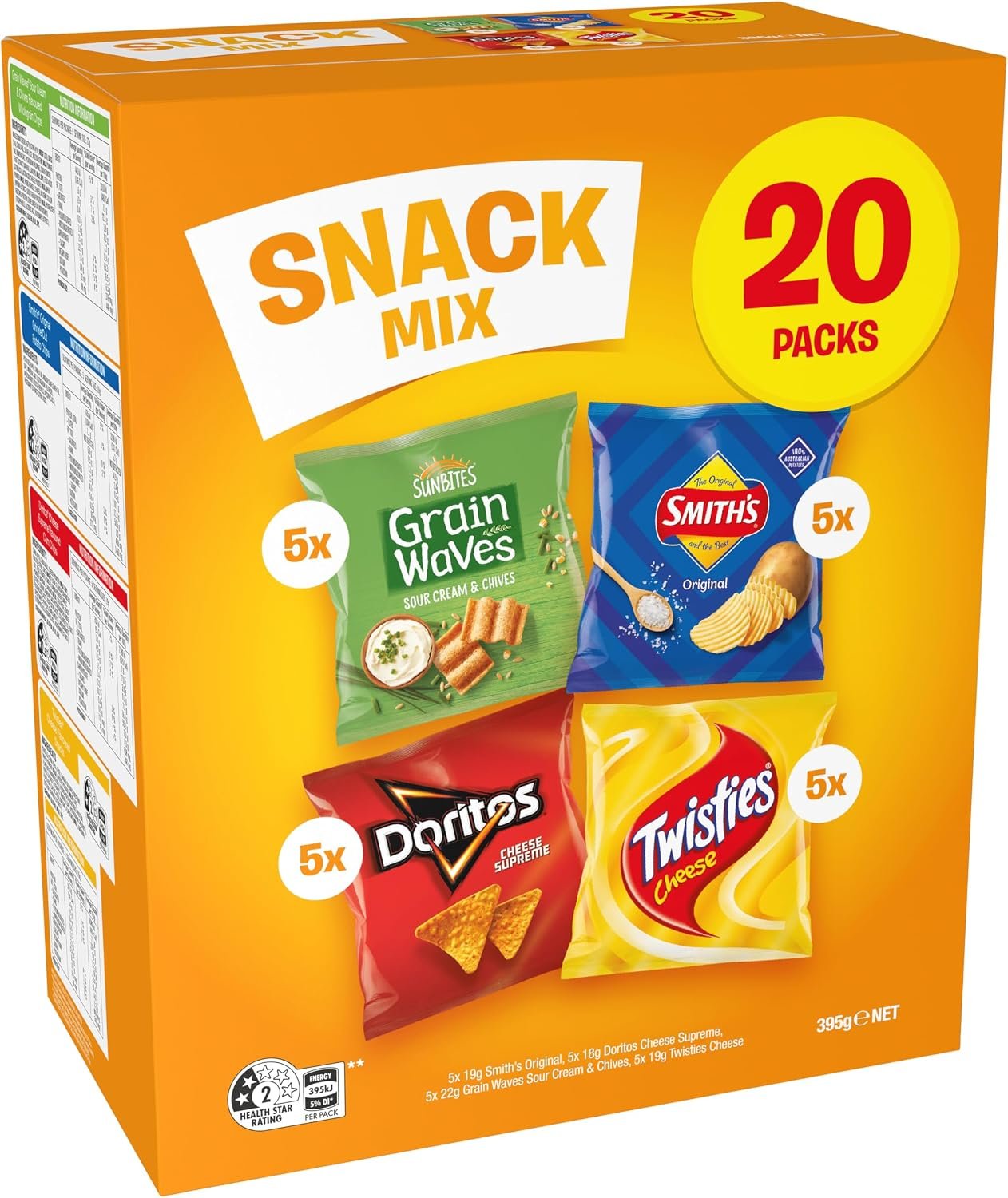 Smiths Potato Chips Lunchbox Snack Mix 20 Pack - Image 2
