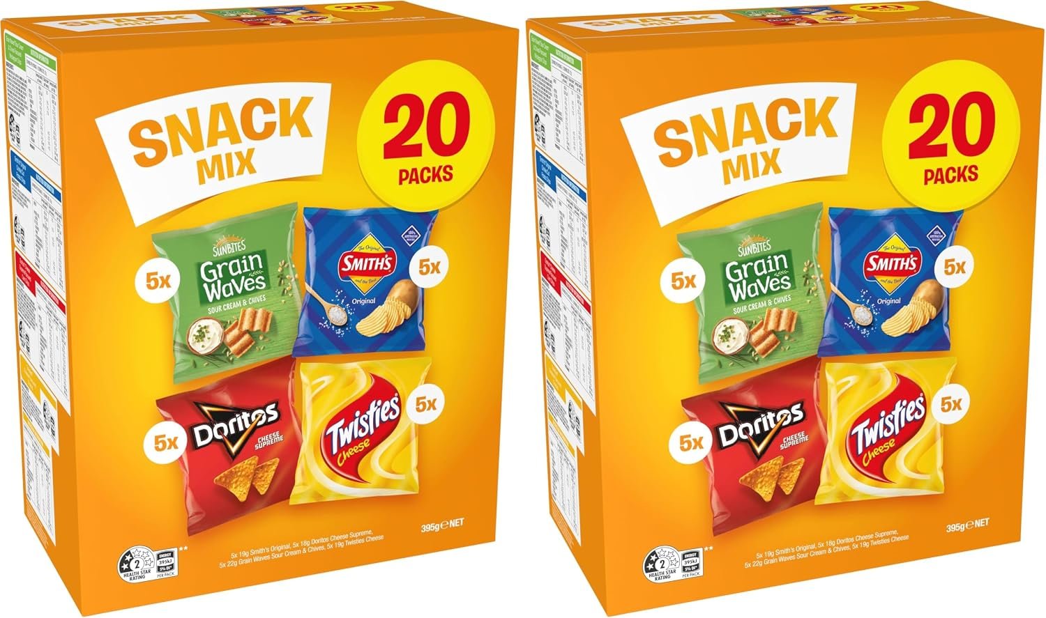 Smiths Potato Chips Lunchbox Snack Mix 20 Pack