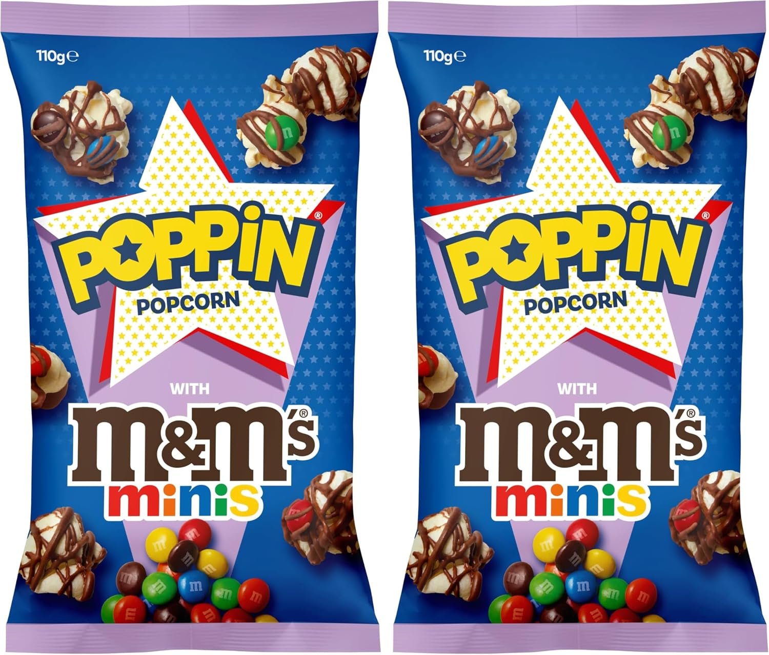 Poppin Ready to Eat M&M's Minis Popcorn 110 g