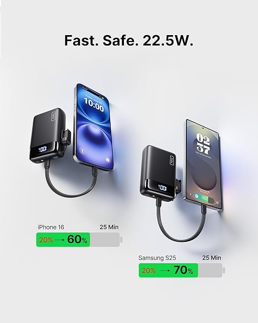 INIU Power Bank, Smallest 20000mAh 22.5W Fast Charging Portable Charger - Image 5