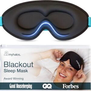 MyHalos® Sleep Mask for Men and Women, 3D Blackout Eye Masks for Sleep