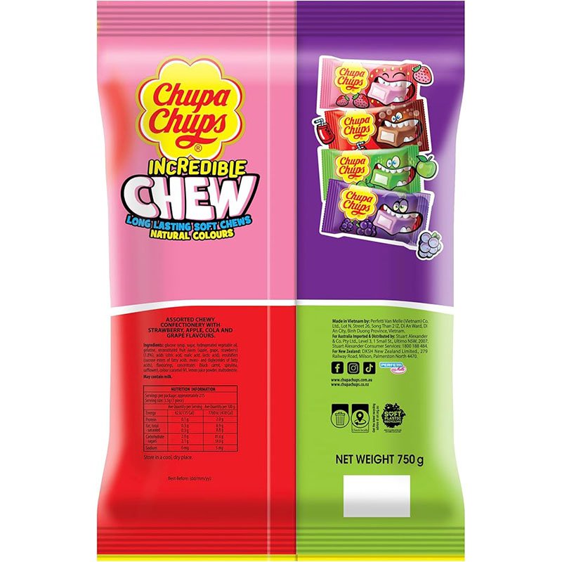 Chupa Chups Incredible Chews Bulk Bag 750g - Image 2